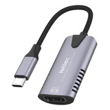 Letlex Tarjeta De Captura De Video Adaptador Usb Hdmi 4k Gra