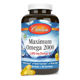 Carlson Labs Maximum Omega 2000mg Omega 3 90softgels Sabor Sin Sabor