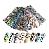 Etiquetas Y Calcomanías - Leopard Nail Foil Nail Stickers Sn