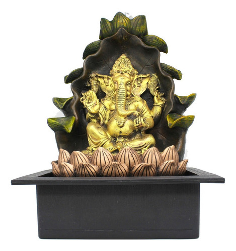 Fonte De Agua Decorativa Grande Cascata Artificial Ganesha Cor Multicor 110v/220v (bivolt)