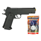 Pistola Airsoft Full Metal 1911 V18 + Bbs Velozter 2000un