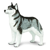 Siberian Husky Figurine Detailed 3.25» Plastic Model F...