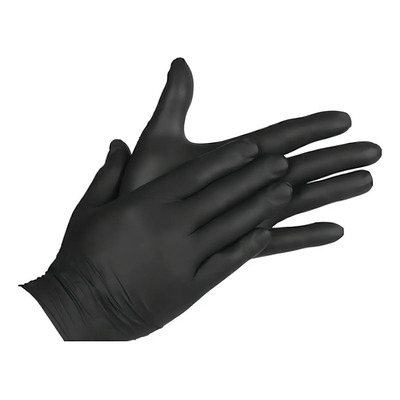 Guantes Nitrilo Negros UniSeal Talla Grande Pack 100 Piezas Hipoalergénico | MercadoLibre