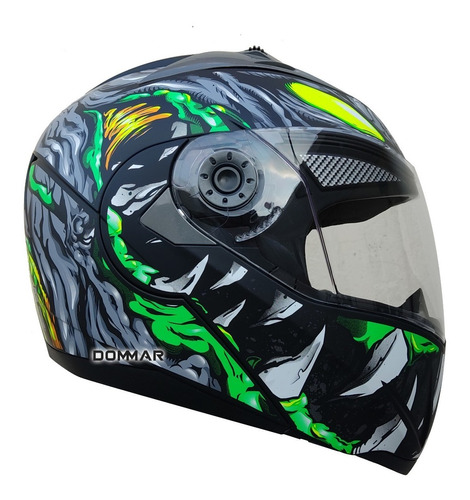 Casco Para Moto Simbiotes Necro Mutant Abatible Certificado