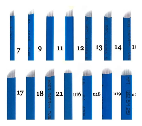 Agujas Microblading Paquete X10