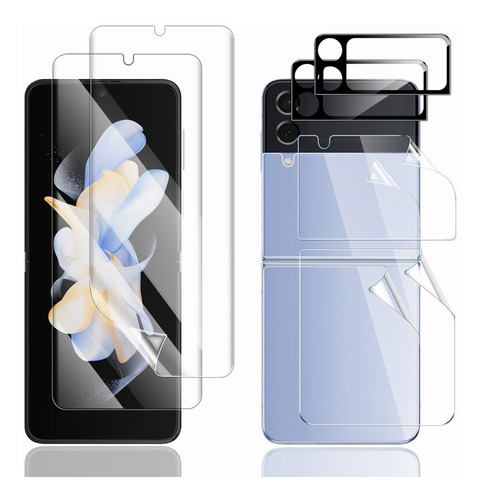 2 Piezas Hidrogel + 2 X Protector Lente Para Galaxy Z Flip 4