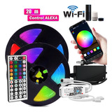 20m Cinta Led 5050 Rgb Music Control Wifi Magic Home App