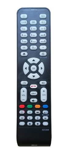 Control Remoto Para Tv Aoc Ad1269 Smart Tv + Forro + Pilas