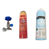 Kit Sellador De Fugas + Herramienta + Gas Dupont 134a 750g