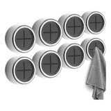 8 Soporte Adhesivo De Pared Para Toallas Baño/cocina Negro C