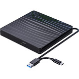 Unidad Externa De Cd Y Dvd Qdsylq Para Portátil, Usb 3.0 Y T