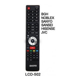 Control Remot Led Smart Tv Jvc Noblex Bgh Sanyo Cl912 Lcd502