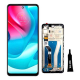 Tela Display Frontal P/ Moto G60s Xt2133-1 Oled C/aro + Cola