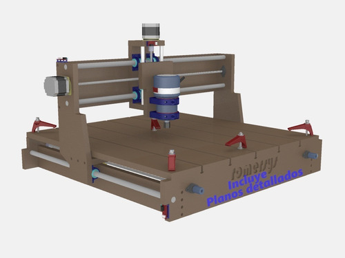 Kit Router Cnc, 750x750mm, Barras 16mm. Nema 23 Mach3 Tb6560