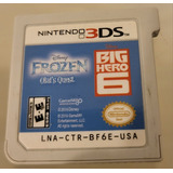 Juego 2 En 1 Frozen Y Big Hero 6 Nintendo 3ds Americano 