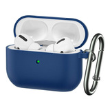 Funda Brg AirPods Pro De Silicona C/llavero - Azul Noche