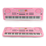 Teclado Piano Infantil - Musical Resistente 61 Teclas P