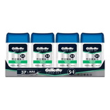  Gillette Antitranspirante 5 En 1 Clear Gel 4 Pz De 113g Cu