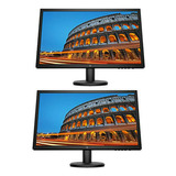 Monitor Hp V24 24  Full Hd 1920x1080 Tn 2-pack Con Hdmi, Vga