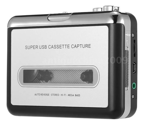 Walkman Leitor Conversor Fita Cassete Mp3 Usb Stereo Digital