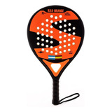 Paleta De Padel Softee Fibra De Vidrio Rx4 Soft Eva Redonda 