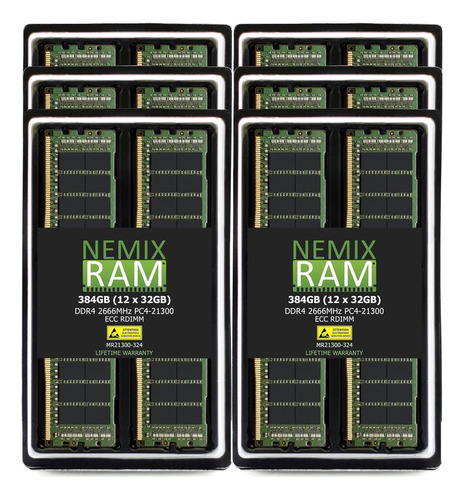 Memoria Pcpin Rdimm Ddrmhz 384 Gb, 12 X 32 Gb, Mac Pro, 1