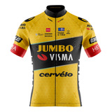 Jersey Ciclismo Ruta Mtb Jumbo Visma 2023 Manga Corta