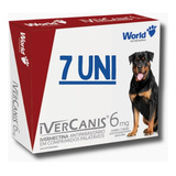 Antipulga/carrapato 7unid 6mg Ivercanis Até 30kg Promoção