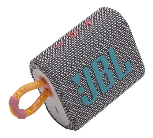 Caixa De Som Jbl Go 3 Bluetooth 4,2w À Prova D'água Cinza