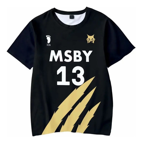 Camiseta Haikyu!! Bokuto Número 12 Msby Anime Mx | MercadoLibre