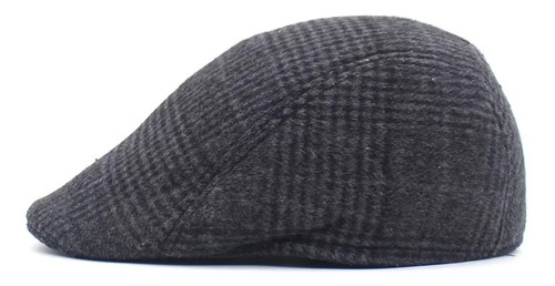 Boina Gorra Gorro Plana Clásica Hombre Elegante Gris Jaspead