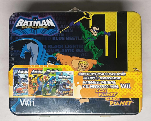 Batman El Valiente Lonchera Nuevo Y Sellado Wii Rtrmx Vj