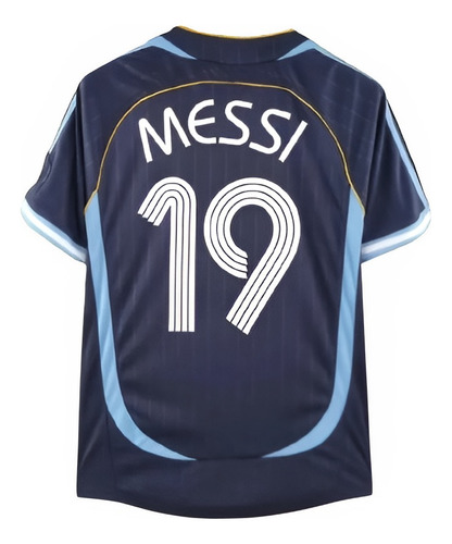Camiseta Remera Argentina Messi Retro Mundial 2006 Suplente 