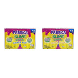 Kit Fábrica Slime Kimeleka Crunch Blue Azul E Yellow Acrilex