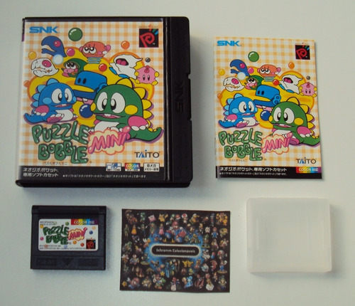 Puzzle Bobble Mini Original Japonês Para Neo Geo Pocket