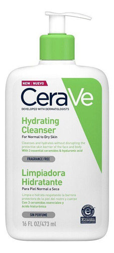 Limpiador Facial Hidratante 473ml Cerave