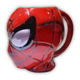 Taza Tazón Spiderman Hombre Araña Cerámica Super Héroes 