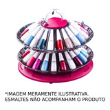 Organizador De Esmalte Giratório Smaltbell Twist Rosa Dompel