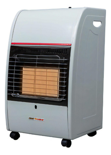 Calefactor Portatil Gas Lp 3 Radiantes Blanco Heat Wave