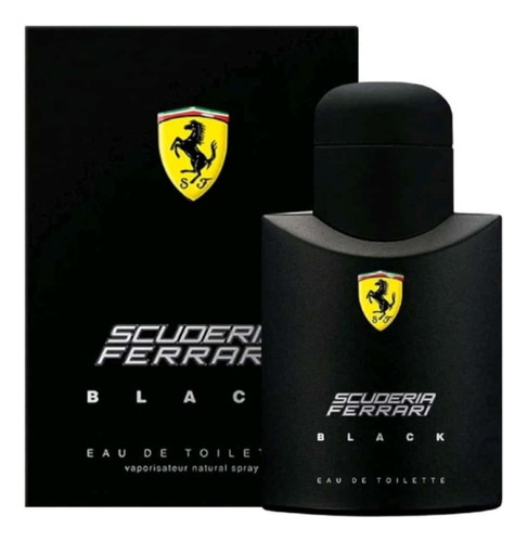 Perfume Importado Ferrari Black 100 Ml Masculino Eu De Toile