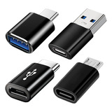 Paquete De 4 Adaptadores Usb C Adaptador Usb C A Usb 3 0 Otg