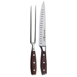 Cuchillo Para Carne Con Tenedor Para Picar 2 Piezas Acero   