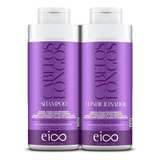  Kit Eico Cabelos Longos Shampoo + Condicionador 450ml