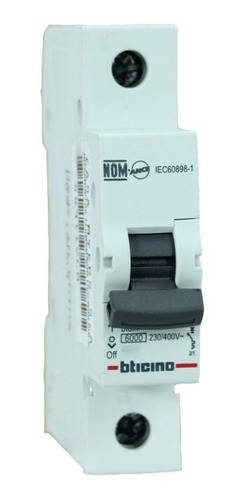Interruptor Mini Din  Bticino Fn81cew50 1polo 50a 44911340