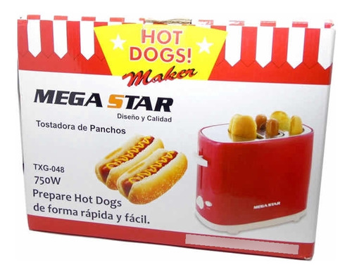 Torradeira Máquina De Hot Dog Megastar 5 Temperaturas - 220v