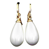 Aretes Elegantes Y Modernos Mujer Perla Oro 18k Dama Joyas