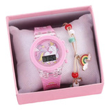 Reloj  Luminoso Para Niños, Reloj Electrónico  Unicornio