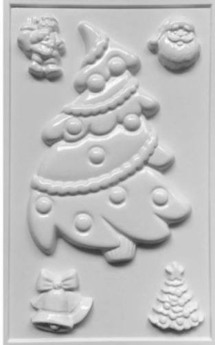  Molde Plástico Navidad Arboles Campana Noel Arbolito Linier