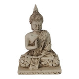 Estatuilla De Buda Tailandes M12 Cm Resina Interior/exterior