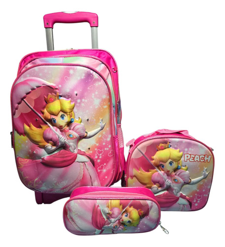 Mochila De Princes Peach Primaria (mario Para Niña)